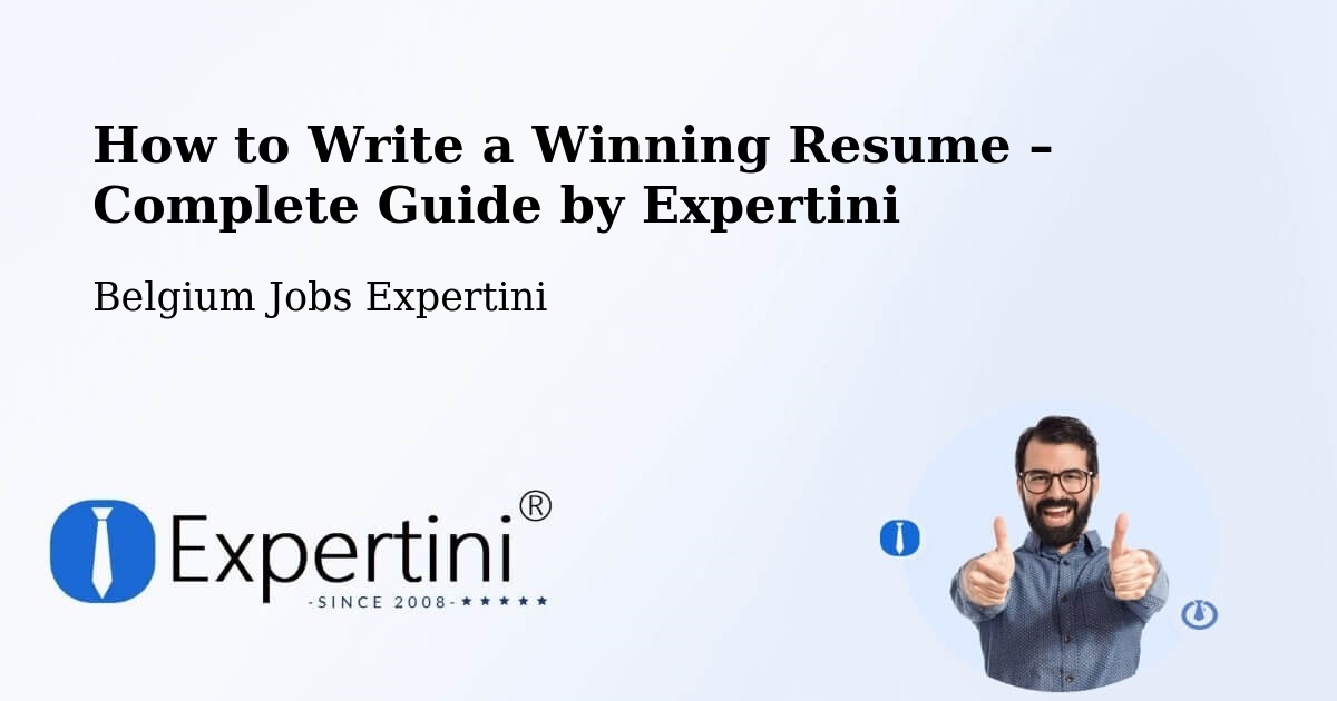Resume Writing Guide for Job Seekers – Oudenaarde - Oudenaarde, Belgium Jobs Expertini